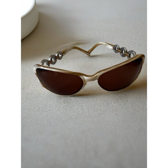 Brighton Women's Sunglasses Central Park Tortoise Brown Frame Silver/ Gold Side - Picture 3 of 9